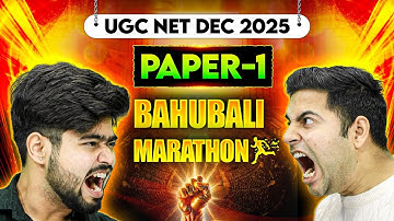UGC NET Dec 2025 | UGC NET Paper 1 Marathon | UGC NET Paper 1 All Previous Year Questions