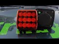Waterproof rechargeable strobe lights with magnetic base for trucks, cars, and emergency vehicles 🚒💡