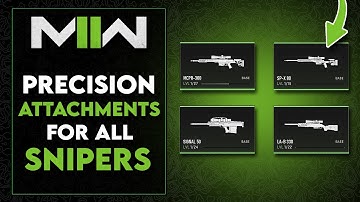 BEST ATTACHMENTS FOR ALL SNIPER RIFLES MW2 (MCPR-300, SIGNAL 50, SP-X 80 & More!)