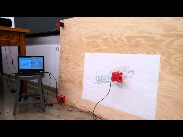 Arduino Wall Draw Painting Robot with Cable Plotter Polar Graph