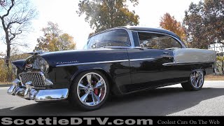 1955 Chevrolet Bel Air Pro Touring Hot Rod Restomod Steve Holcomb Pro Auto  Custom Interiors