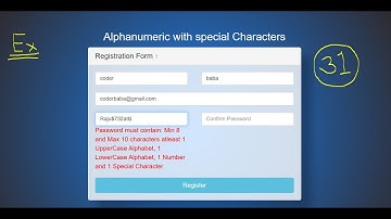 31 ASP.NET Course 2023 | RegularExpression Validators for Password Policy  Example