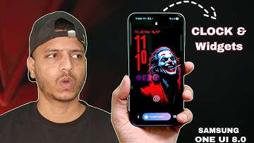 One Ui 8 Features on Samsung Galaxy Phone | One UI 8 Adaptive Clock & Widgets One UI 8 AOD lock
