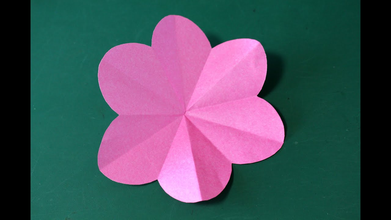 Origami Flower Kirigami 折り紙 花の切り紙 Youtube