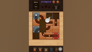 Roll the Ball slide puzzle Star Level 45 Solution