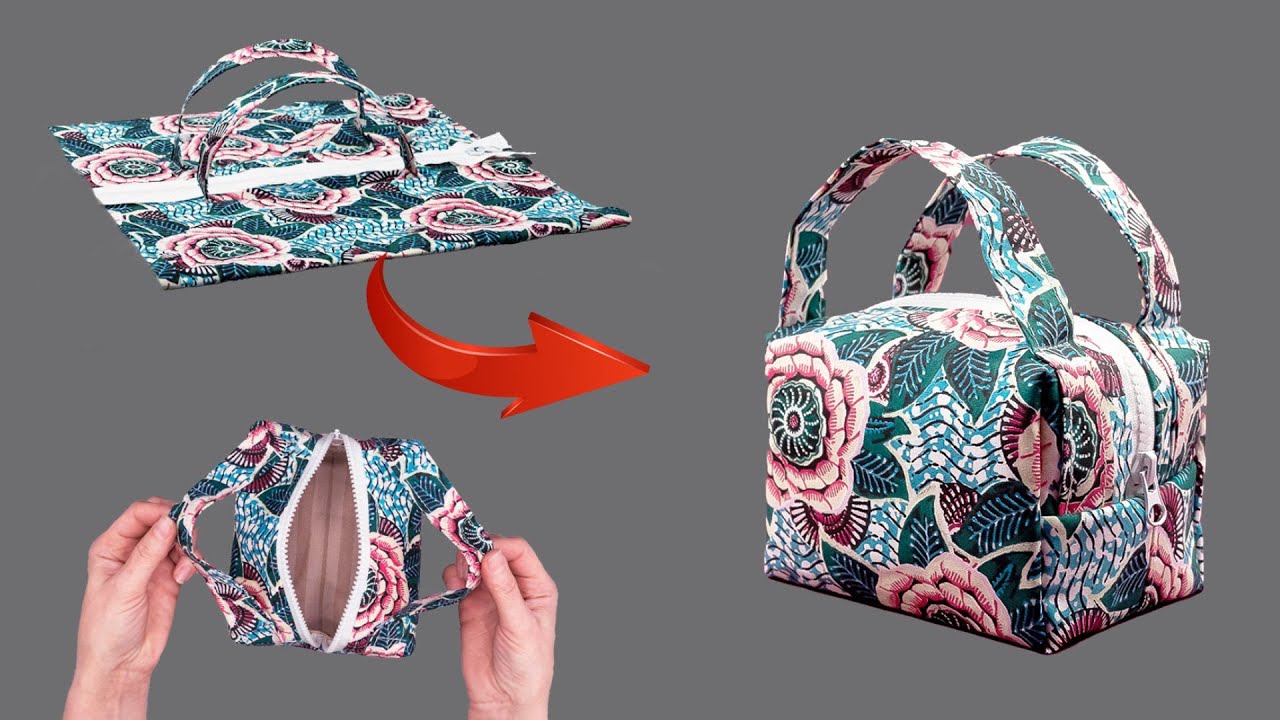 Как сшить косметичку самым простым способом!