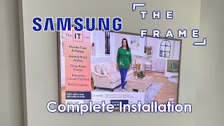 55" Samsung Frame TV Installation above A Fireplace. Start To Finish!