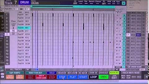 JJ-Sequencer (NOTE ERASEボタン)