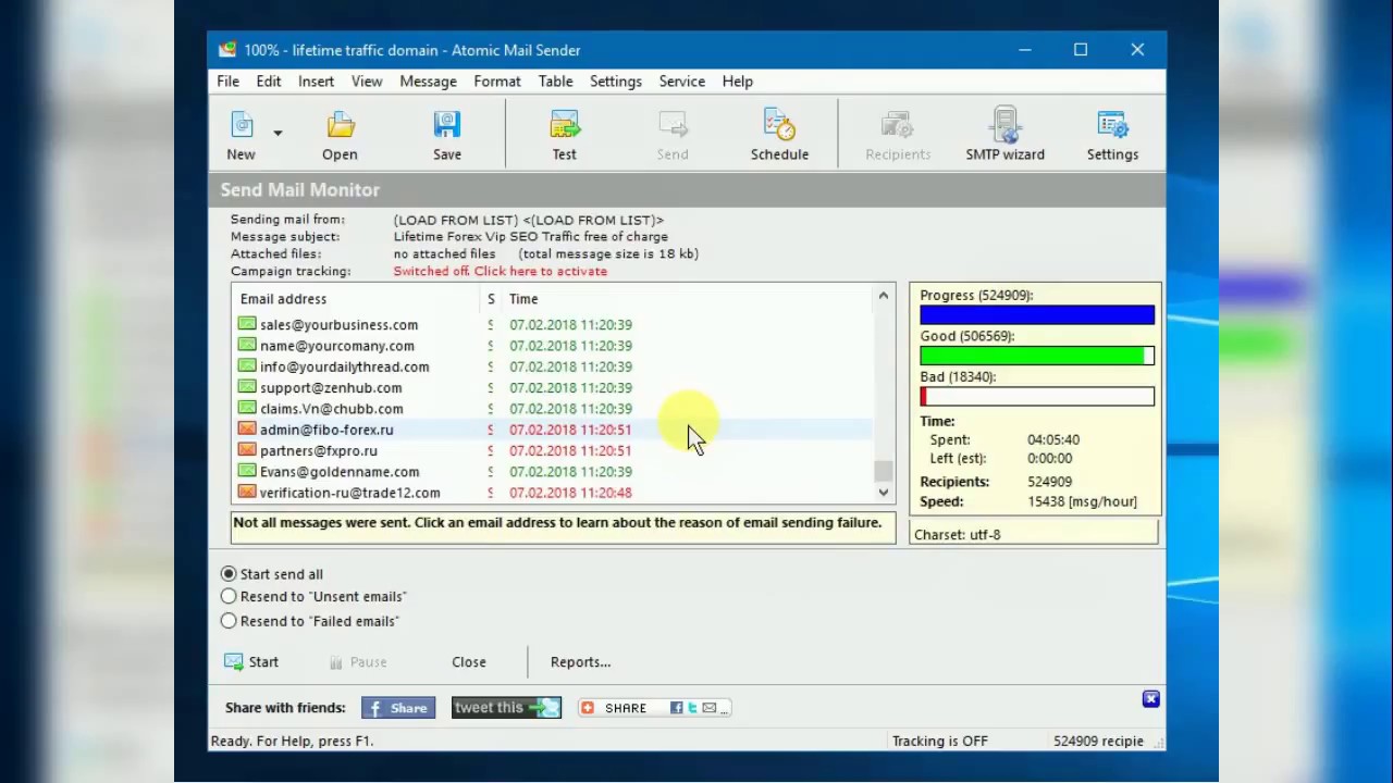 @Email Campaign Finance 500K Business DATA SENDING - YouTube