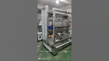 Automatic 10 heads overflow type liquid filling machine