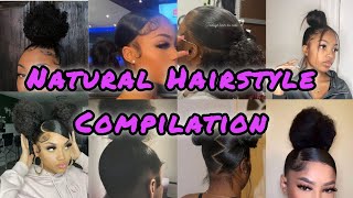 💖😍CUTE and easy Natural Hairstyles Compilation 2024💥 #compilation #curlyhairstyles