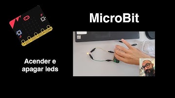 Acender e apagar Leds usando o MakeCode e o MicroBit.