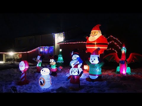 🎄setting-up-our-new-christmas-inflatable-yard-display!-2019-holiday-inflatables-and-lights