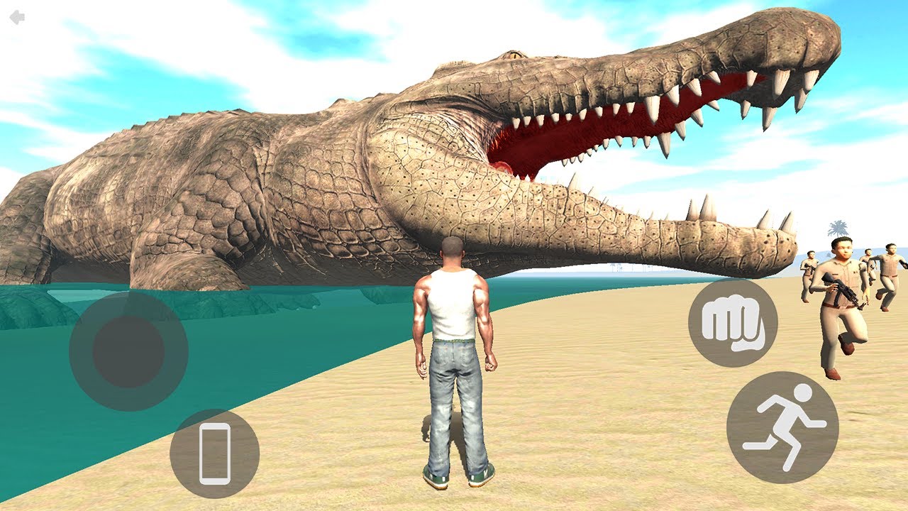 Franklin VS Giant Crocodile in Indian Bikes Driving 3D