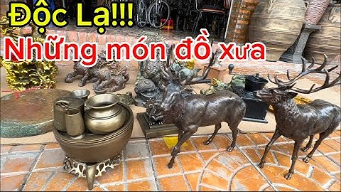 Bộ ô trầu bằng đồng _ Cặp tuần lộc bằng đồng _ Rồng ôm Châu. Tối 22/11 #đồcổcầnthơ #đồcổ 