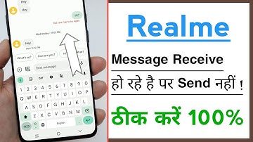 Realme Phone Message Received But Not Send Problem Solve