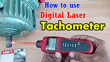 How to use Digital Laser Tachometer to measure induction motor rpm | Urdu/Hindi | UNI-T 372