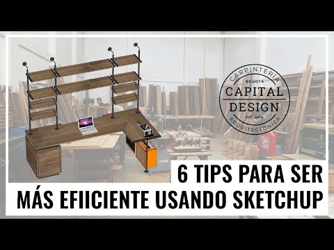 Tutorial SketchUp | 6 Tips para modelar más rápido | Diseño de mobiliario |