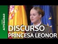 El discurso de la Princesa Leonor en Aragón