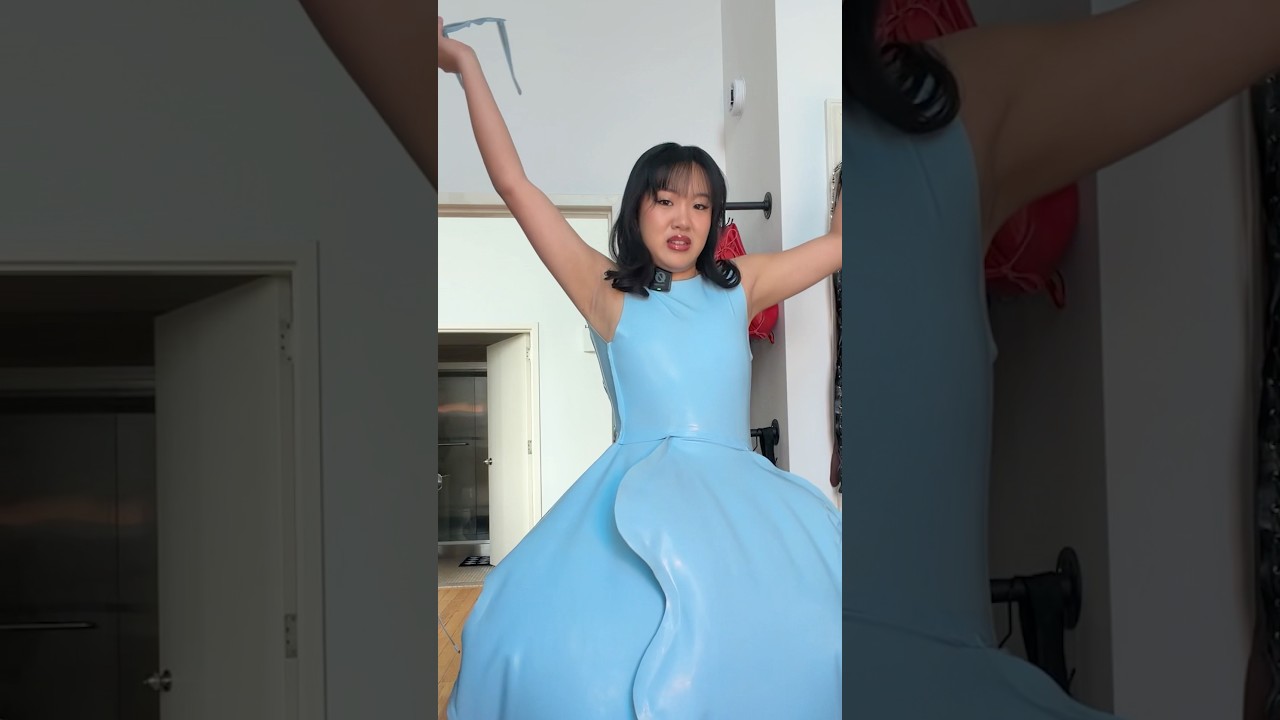 I tried styling an INFLATABLE dress. (WTF) - YouTube