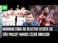 &quot;Pô, se o Marinho GANHAR R$ 500 MIL por mês no São Paulo nesse contrato...&quot; Mauro Cezar ANALISA!