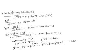 Discrte mathematics|| jntuh || unit-3 || Strong Induction
