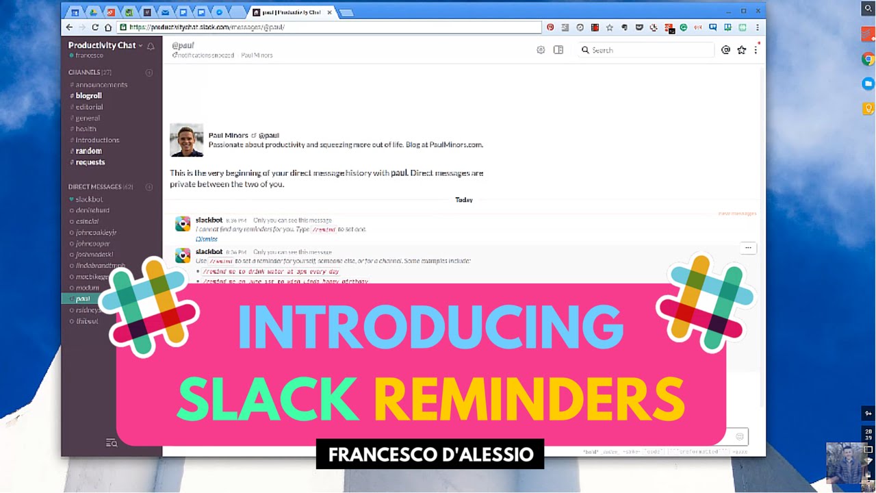 slack reminder bot