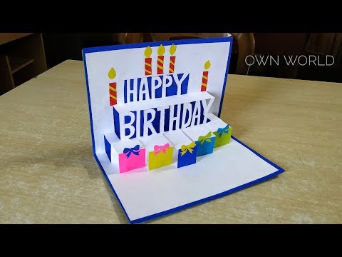 beautiful-birthday-greeting-card-idea-|-diy-birthday-pop-up-card-|diy-greeting-cards-for-birthday