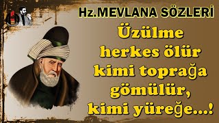 Mevlânâ Celâleddîn-i Rûmî 🌹 ( İlaç Gibi ) 🌹 Üzülme herkes ölür kimi toprağa gömülür, kimi yüreğe...!