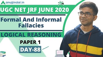 Formal And Informal Fallacies | Logical Reasoning | Paper 1 | UGC NET JRF JUNE 2020