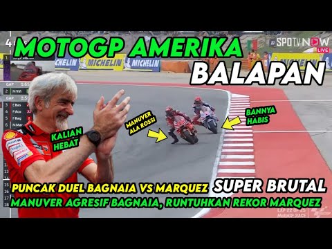 BRUTAL! MOTOGP AMERIKA, PUNCAK DUEL PANAS BAGNAIA VS MARQUEZ, BERITA MOTOGP HARI INI