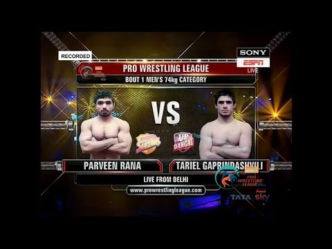 PWL 2017: Tariel Gaprindashvili VS Parveen Rana 15th Jan | UP Dangal Vs Colors Delhi Sultans