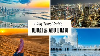 Dubai and Abu Dhabi Travel guide for first time visitors | 4 Day itinerary
