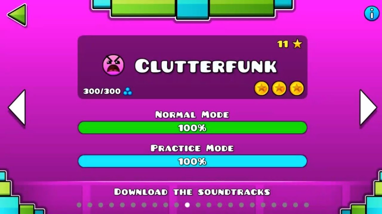Clutterfunk 100% Complete All 3 Coins Game Dominator - YouTube