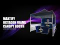 Luxury Octagon Frame Canopy Booth with Tension Fabric Table