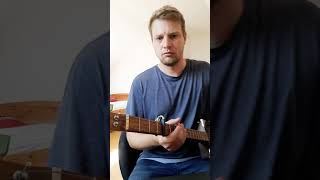 tutorial 24_: cigar box guitar riff open g capo 4th fret (main channel: Andi Gitarre) #shorts