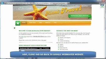SEO Tips: Integrate Google Webmaster Tools and Google Analytics into SiteMentrix website