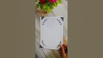 10 beautiful black borderdesigns #shortsfeed #beautifulborderdesign