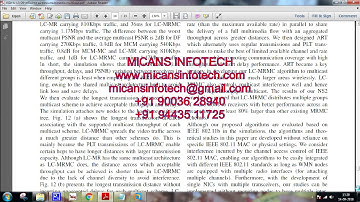 Efficient wireless multimedia- IEEE PROJECTS 2018