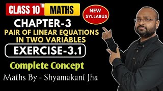 Class 10 chapter 3. Pair of Linear equations in two variables.