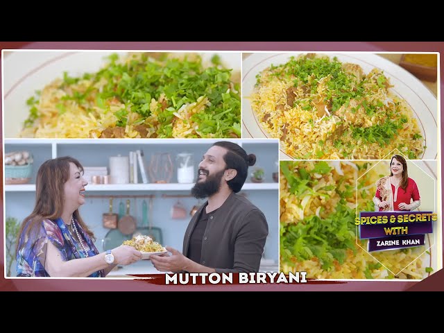 Mutton Biryani Recipe By Chef Zarine Khan With Handsome Celebrity Riteish Deshmukh | Love Food