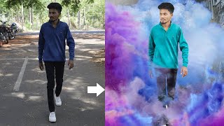 Photoshop Smoke Effect Manipulation | Time Lapse | Tamil Channel screenshot 4