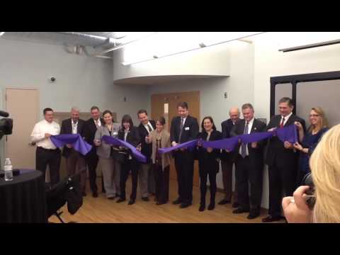 Ribbon cutting at Ann Haskins Center, Marklund Day School