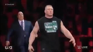 Brock Lesnar Returns and Destroys Everyone | January 11, 2016 RAW