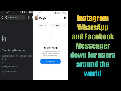 Instagram WhatsApp and Facebook Messenger down for users around the world | not working connecting