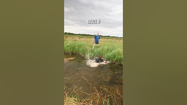 Slootje springen tot ik er in val…