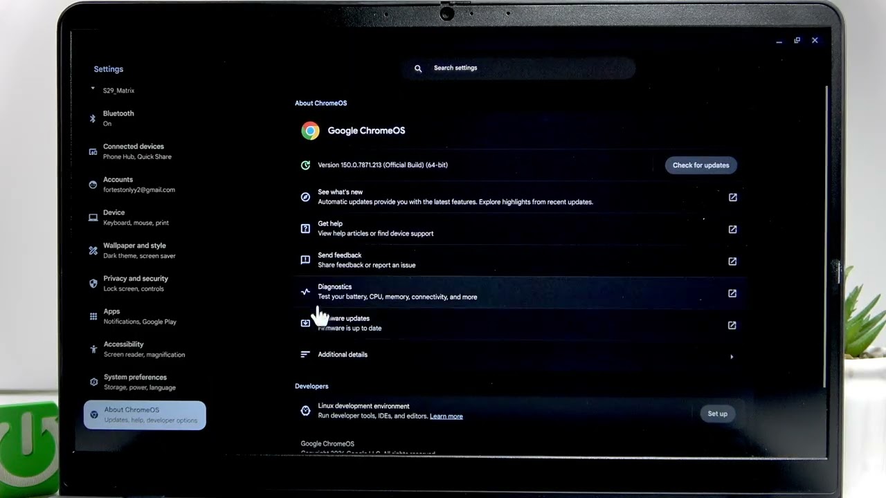 LENOVO IDEAPAD SLIM 3 Chromebook - How to Check Battery Health