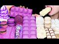 ASMR PURPLE CRYSTAL ICE CREAM, LAVA MOONCAKES, GUMMY BURGER, MACARON, JELLY NOODLES, KINDER CHOCO 먹방