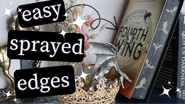 Fourth Wing Book Sprayed Edges Easy DIY