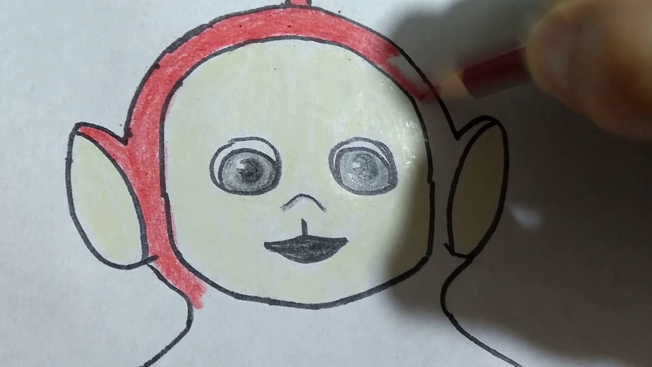 Cómo DIBUJAR y PINTAR a 😃PO😊 de los TELETUBBIES/how to DRAW And PAINT  😊PO😃from TELETUBBIES - thptnganamst.edu.vn